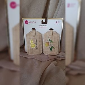 🆕 2 PC LEMON LUGGAGE TAGS❤